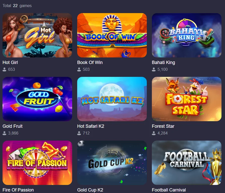 Collection of popular slot games at GameMania